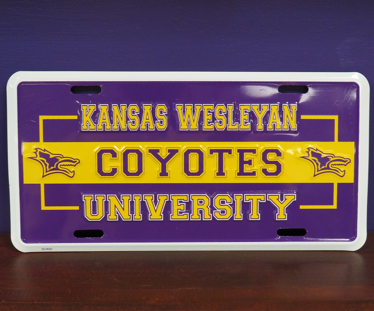 KWU Coyotes Neil Aluminum License