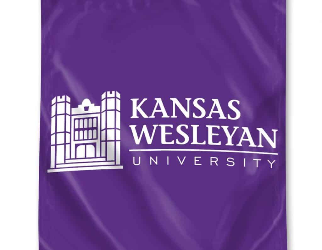 Kansas Wesleyan Garden Flags KWU Yotee's