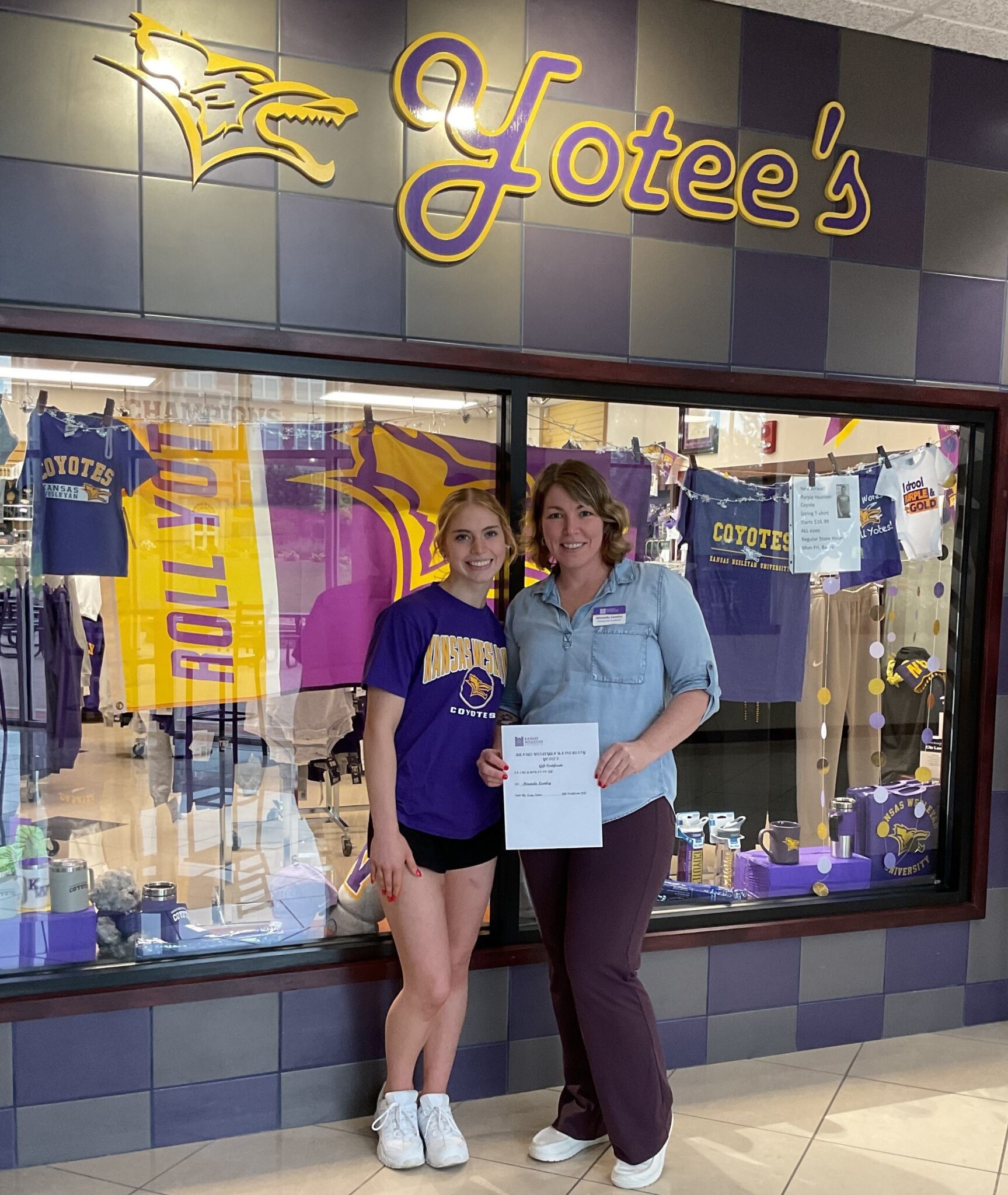 a person standing in front of a store