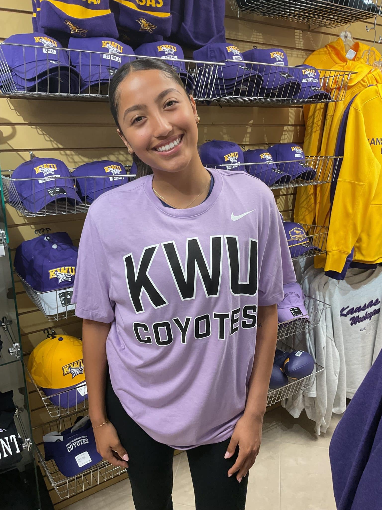 a person standing posing for the camera