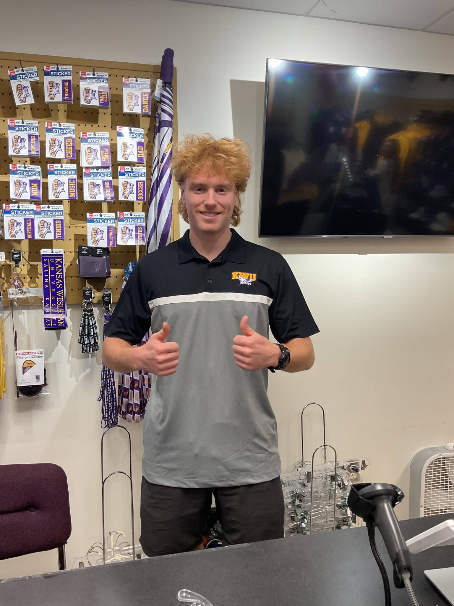 a person standing posing for the camera